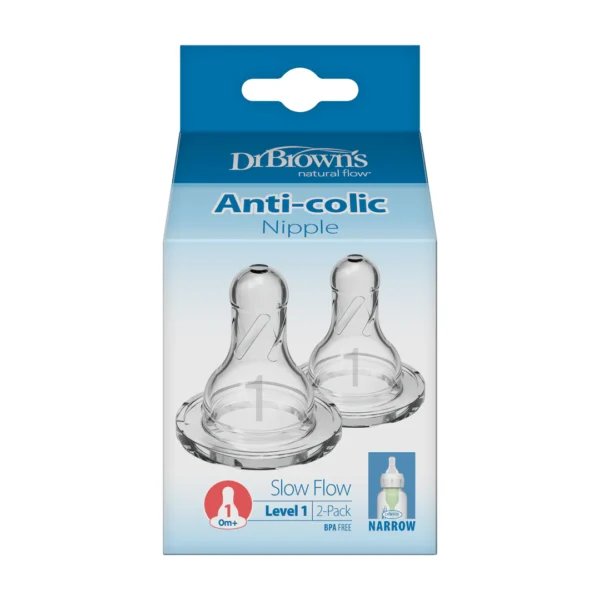 سر شیشه دکتر براونز دو عددی سایز 1 (صفر ماه) اورجینال