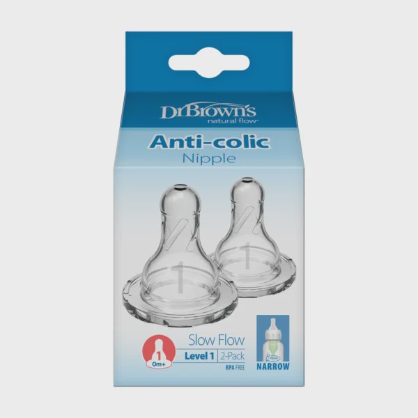 سر شیشه دکتر براونز دو عددی سایز 1 (صفر ماه) اورجینال