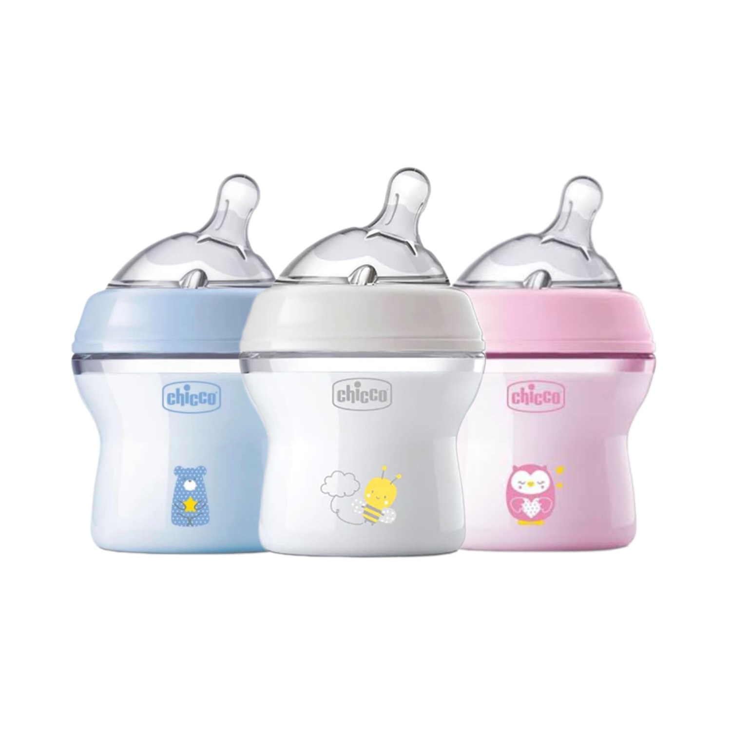 شیشه شیر نچرال 0+ ماه طرحدار150 میل چیکو chicco