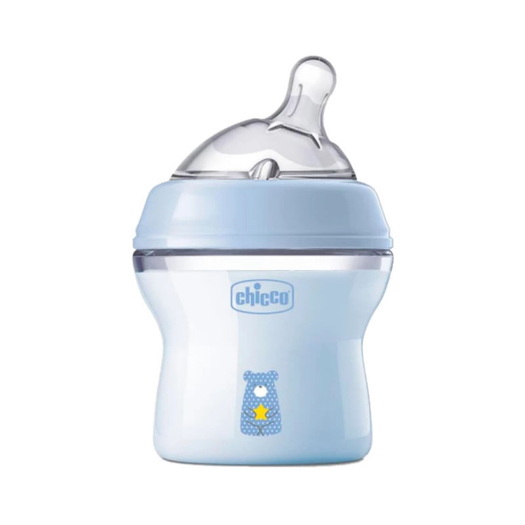 شیشه شیر نچرال 0+ ماه طرحدار150 میل چیکو chicco