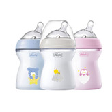 شیشه شیر نچرال 2+ ماه طرحدار 250 میل چیکو chicco