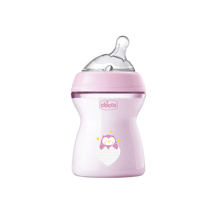 شیشه شیر نچرال 2+ ماه طرحدار 250 میل چیکو chicco