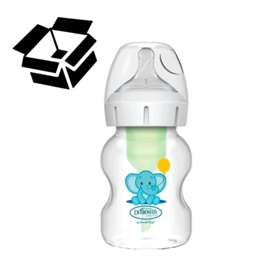 شیشه شیر 150 میل طرح فیل(تکی بدون جعبه)دکتربراون